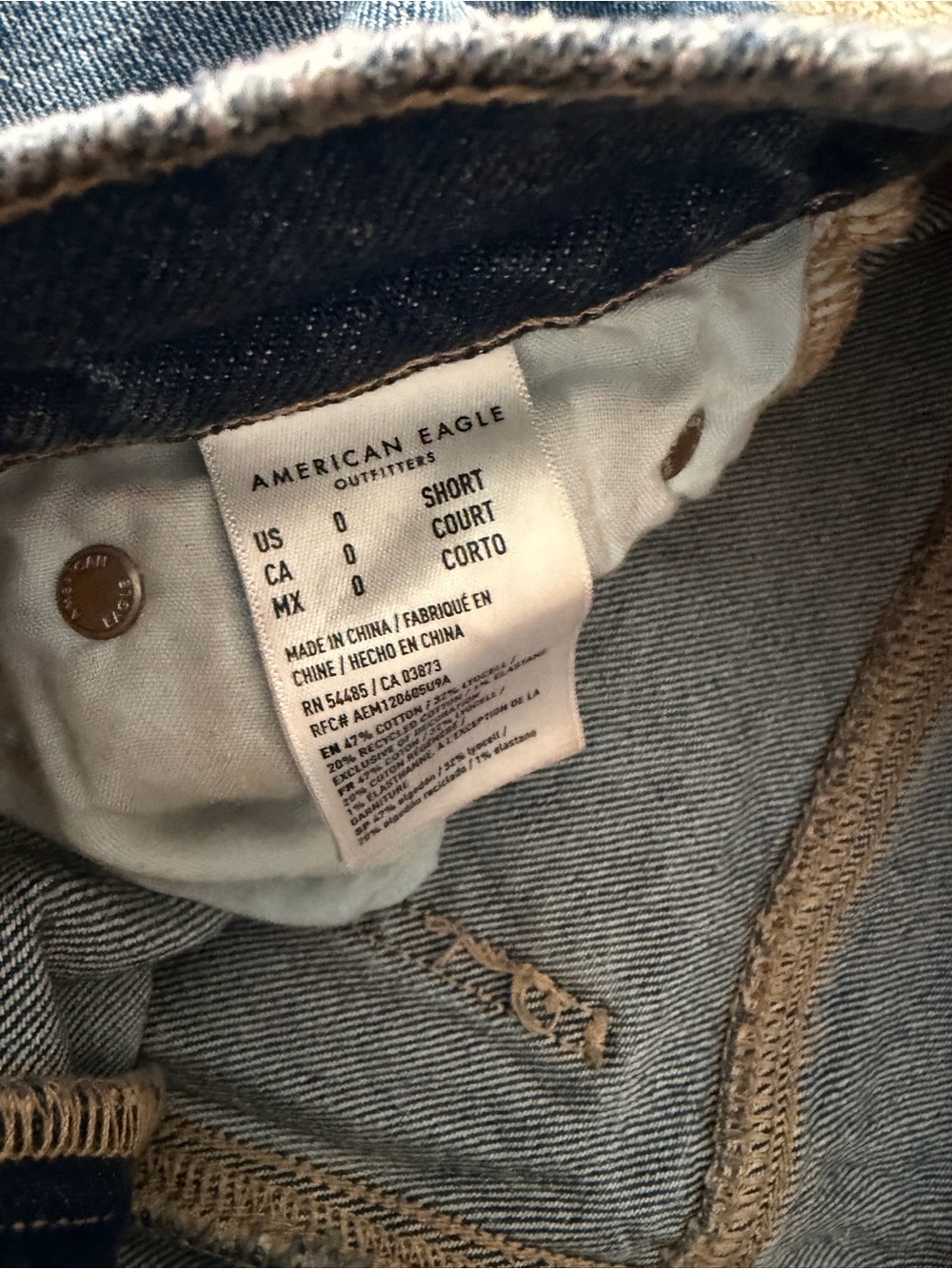 American Eagle Outfitters Women’s Medium Blue Straight Jeans - Picture 2 of 6